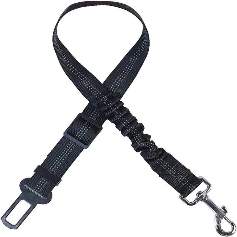 Two-in-one Nylon Adjustable Dogs Harness Collar Pet dog Accessories Pet Car Seat Belt Lead Leash Backseat Safety Belt - Hiccupzz