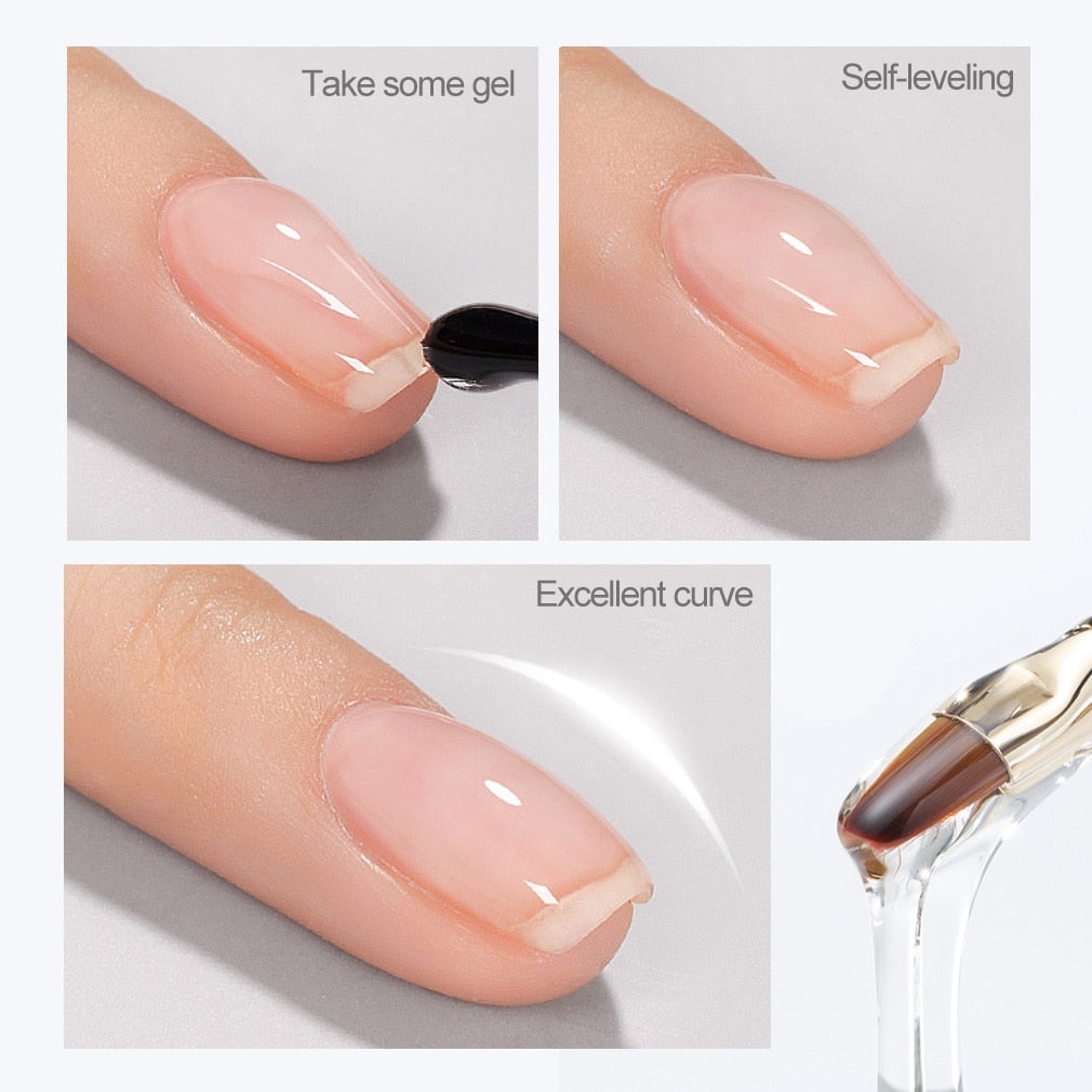 5ml New UV Metallic Gel Silver Gold Mirror Effect Reinforce Keep Nail C Arc UV Construction - Hiccupzz