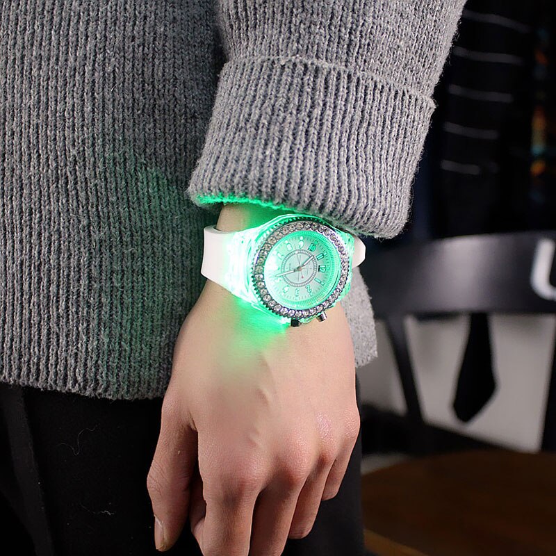 Flash Luminous Rhinestone Led Watch Trends for girls - Hiccupzz