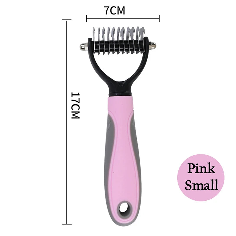 Professional Pet Deshedding Brush - Dog Hair Remover & Knot Cutter for Cats and Puppies | Grooming & Shedding Comb for Dogs - Hiccupzz