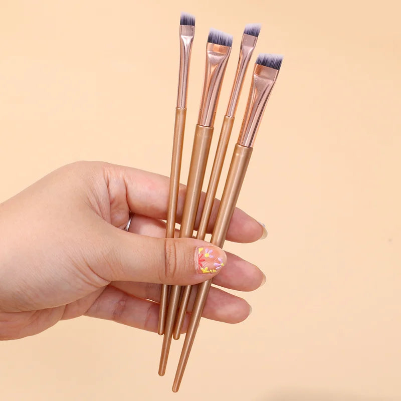 Professional Eyebrow Eyeliner Brushes Soft Angled Blade Thin Flat Contouring Brow Eye Liner Makeup Brush Women Eyes Makeup Tools - Hiccupzz