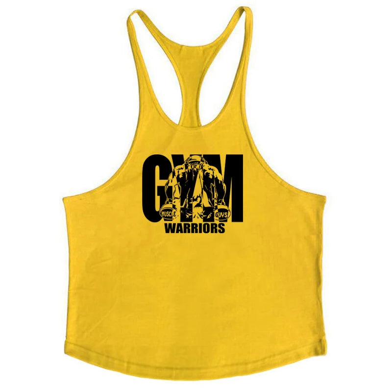 Men's Bodybuilding Tank - Cotton Sleeveless Gym Shirt - Hiccupzz
