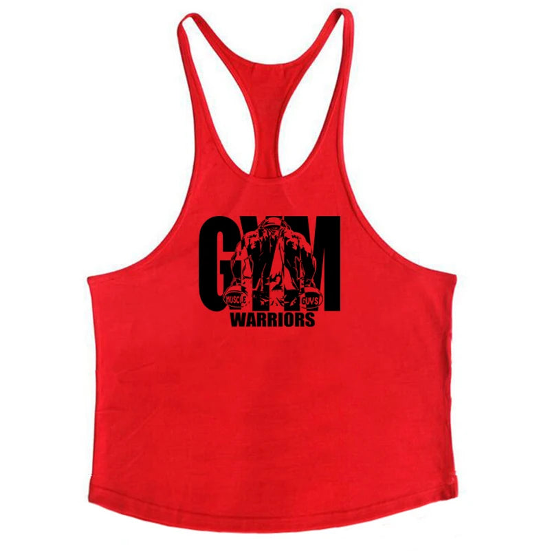 Men's Bodybuilding Tank - Cotton Sleeveless Gym Shirt - Hiccupzz