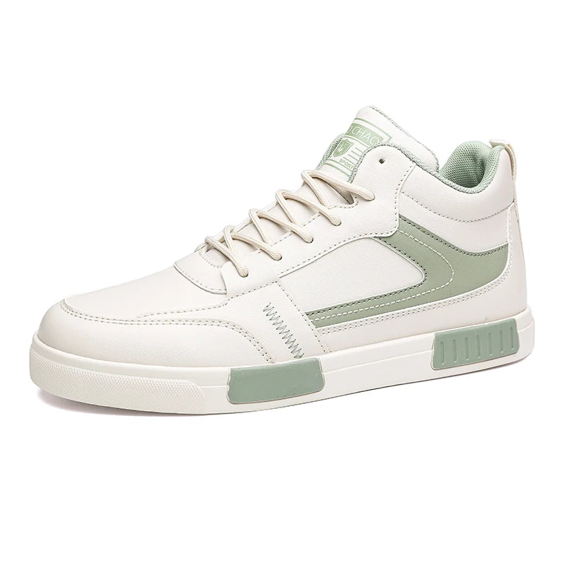 Sneakers For Men Vulcanized Shoes High Top Shoes Lace Up Skateboard Simple Design Casual Outdoor Sport Shoe Male Plus Size 38-47 - Hiccupzz
