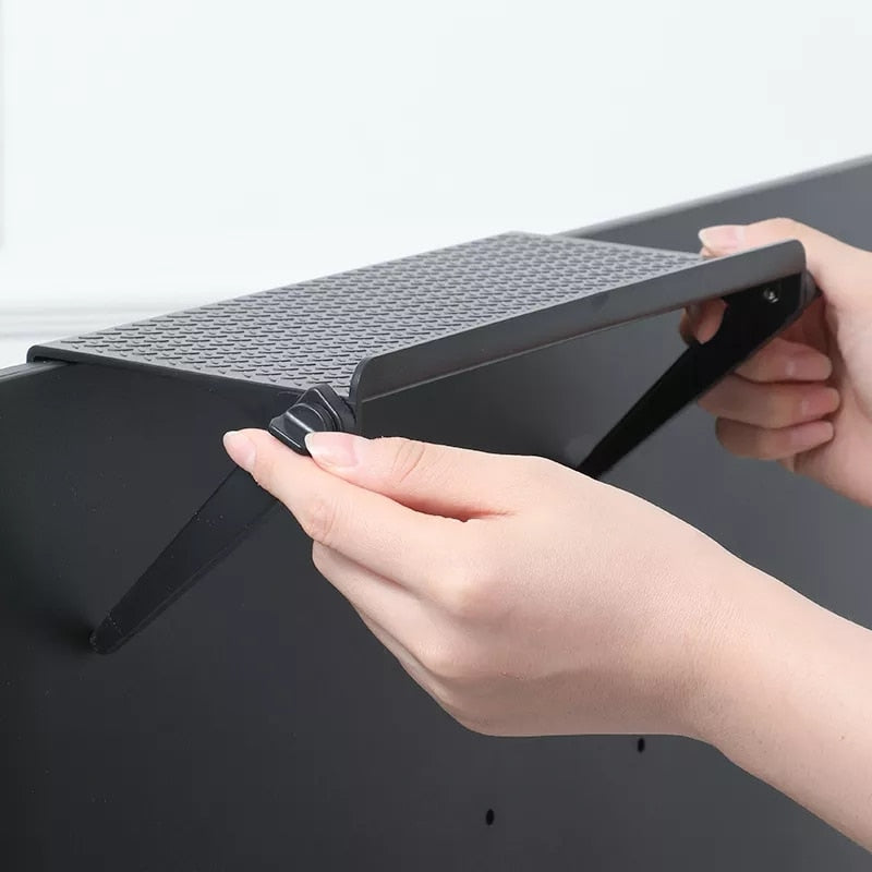 TV Screen Top Storage Shelf Adjustable Monitor Storage Rack Computer Desktop Display Stand TV Router Storage Rack Home Organizer - Hiccupzz