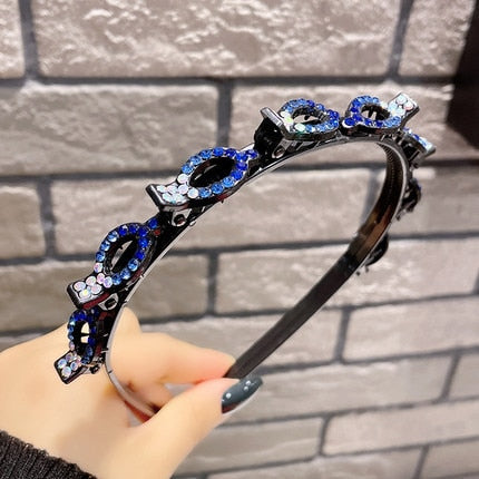 Fashion Pearl Non-Slip Rhinestone Hairbands - Hiccupzz