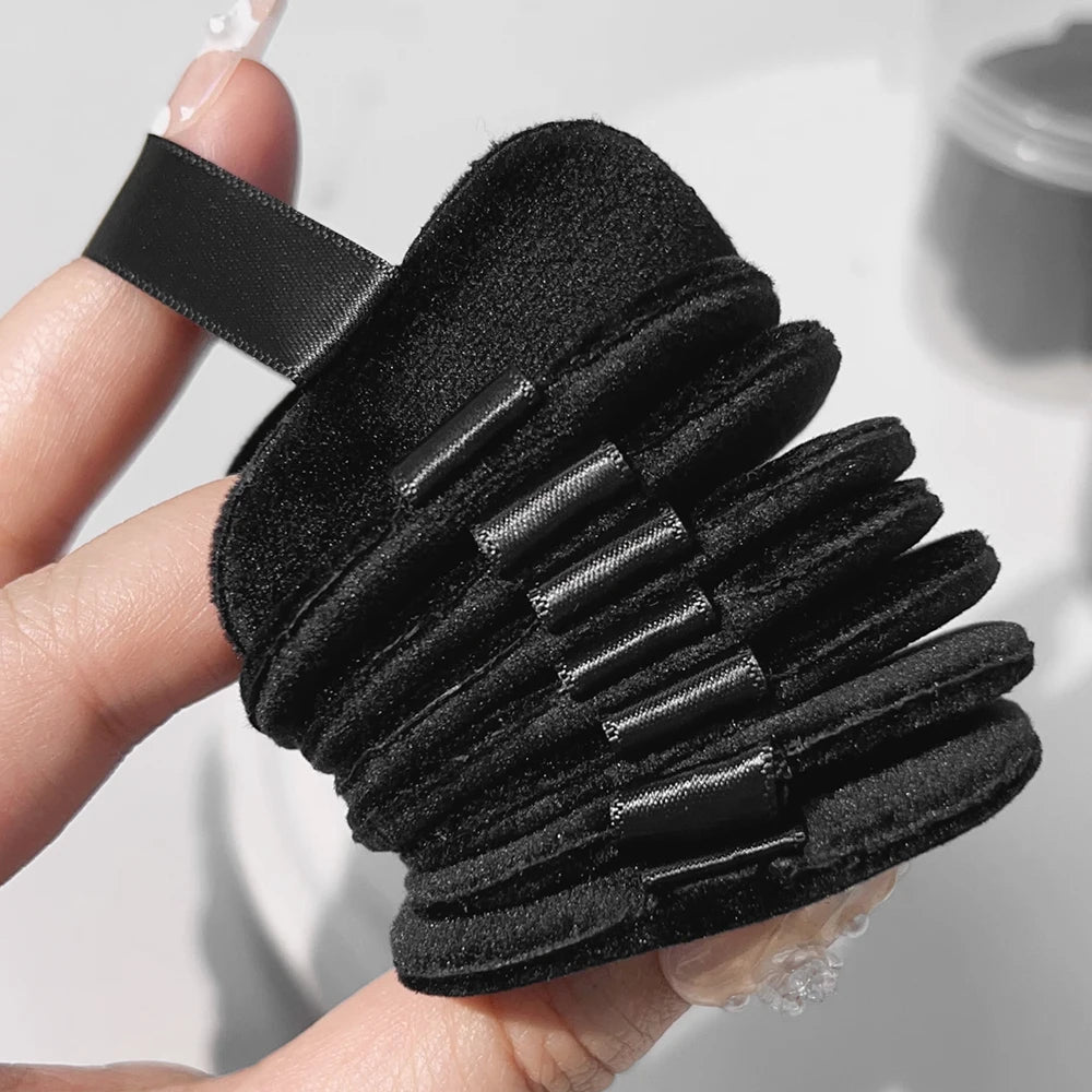 Wholesale Black Velet Powder Puffs with Box Makeup Sponges Wet Dry Use Setting Powder Pad Blush BB Cream Foundation Makeup Puff - Hiccupzz