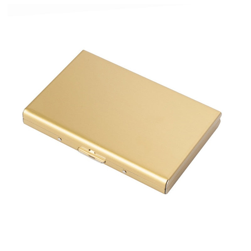 Rfid Credit Card Holder Men Minimalist Wallet Aluminium Bank Cardholder Case with Money Clip Designer Porte Carte - Hiccupzz