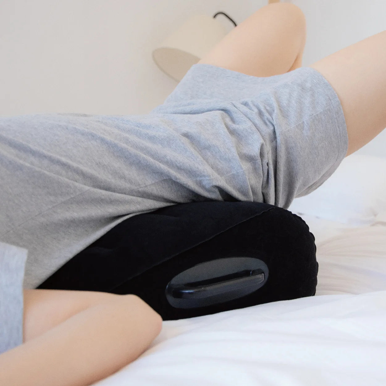 Inflatable Travel Pillow Multifunctional Body Pillow Lumbar Pillow Travel Positions Support Air Cushion Pvc Triangular Pillow - Hiccupzz