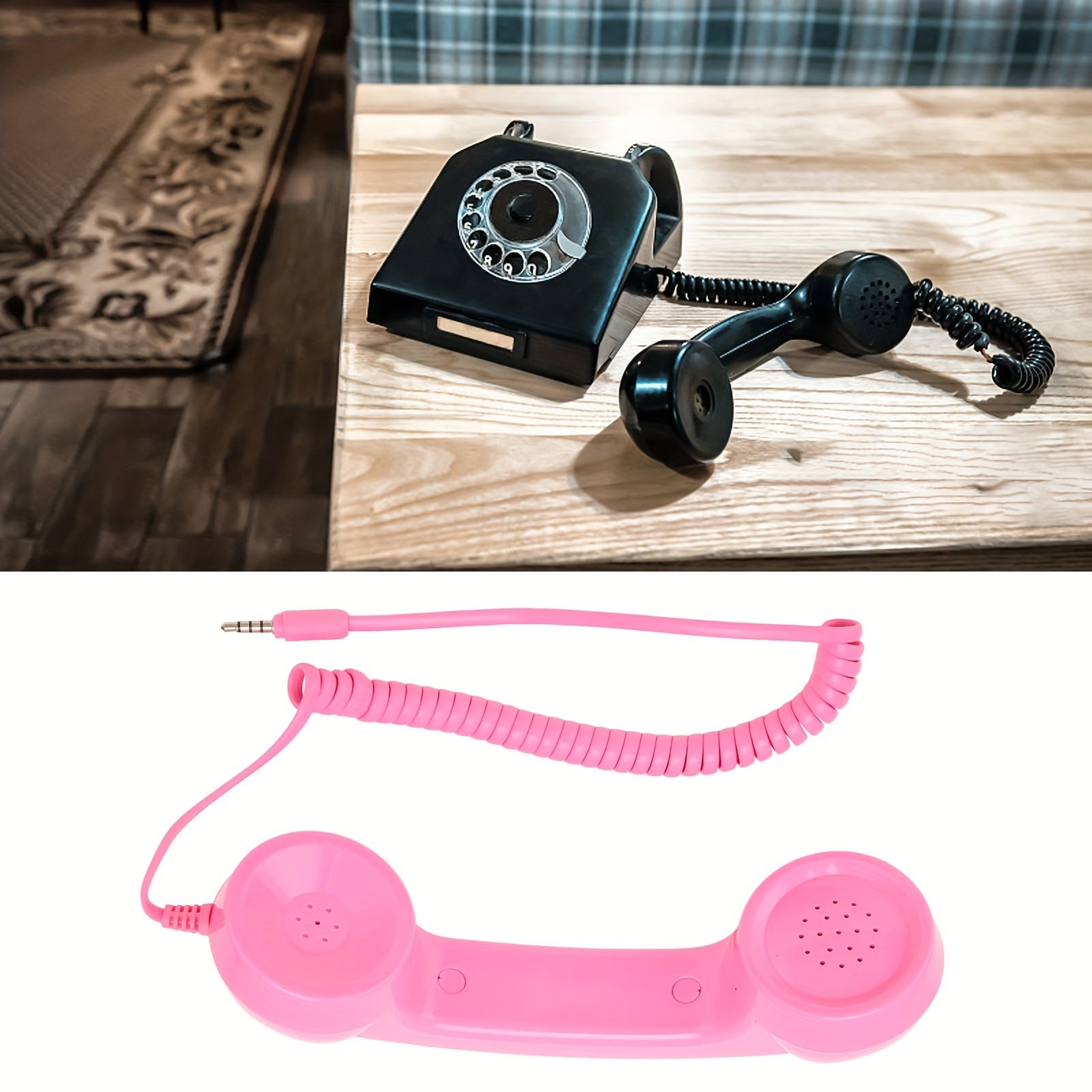 Retro Phone Handset with Radiation Protection for Mobile Phones and Computers - Hiccupzz