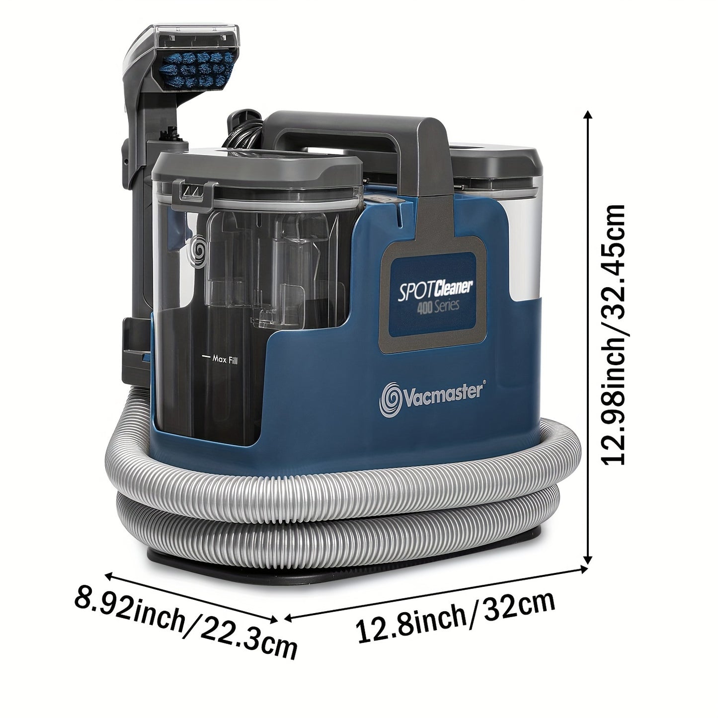Vacmaster SCB301 400 Series Portable Spot Cleaner - 15Kpa Suction for Carpets, Upholstery, Pets & Rugs