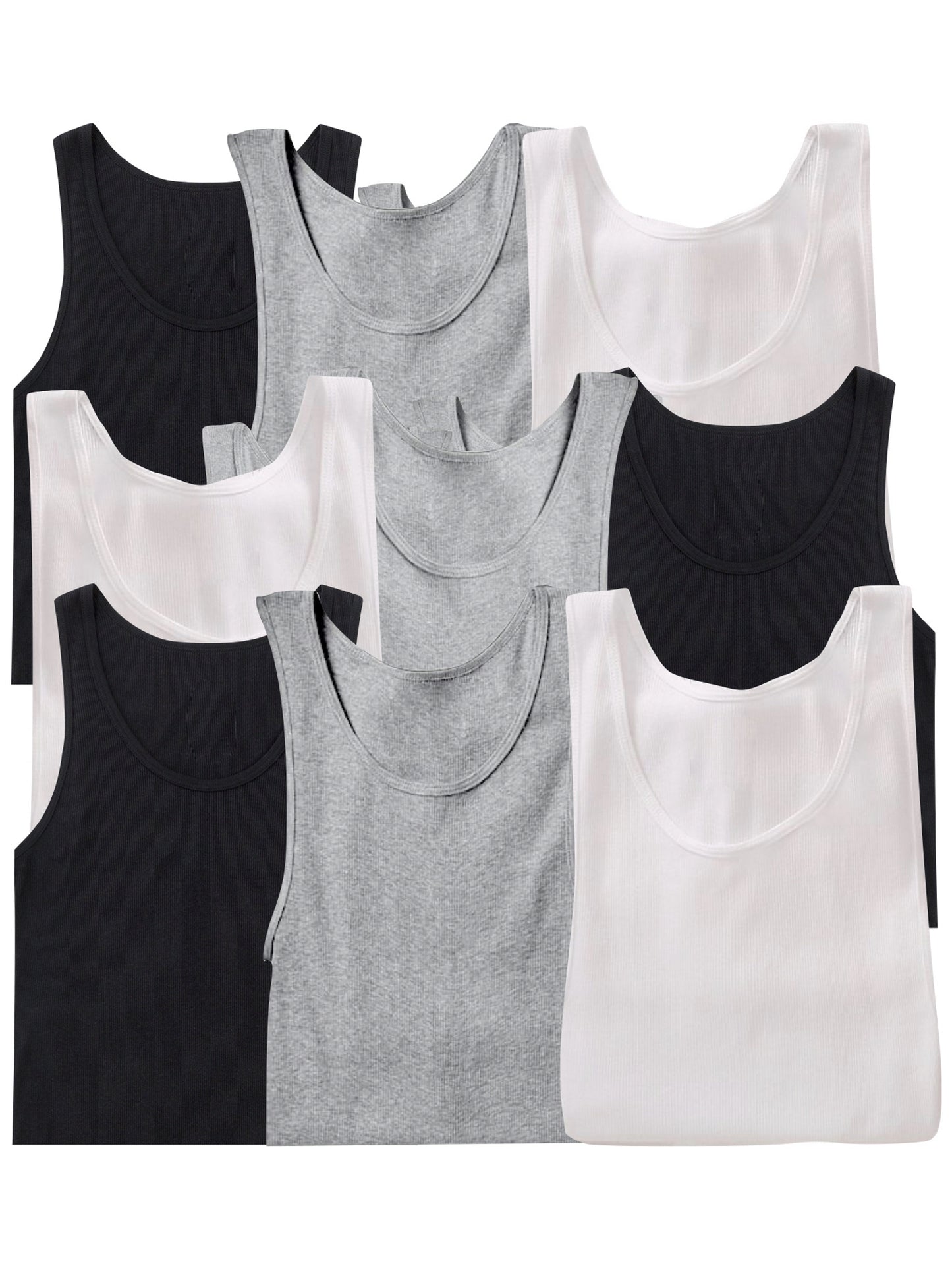 Men's Multi-Pack of Slim Fit Shallow Scoop Neck Undershirts - Hiccupzz