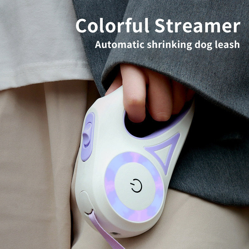 Dog Leash Retractable Leash And Dog Collar Spotlight Automatic Pet Dog Cat Traction Rope For Small Medium Dogs Pet Product - Hiccupzz