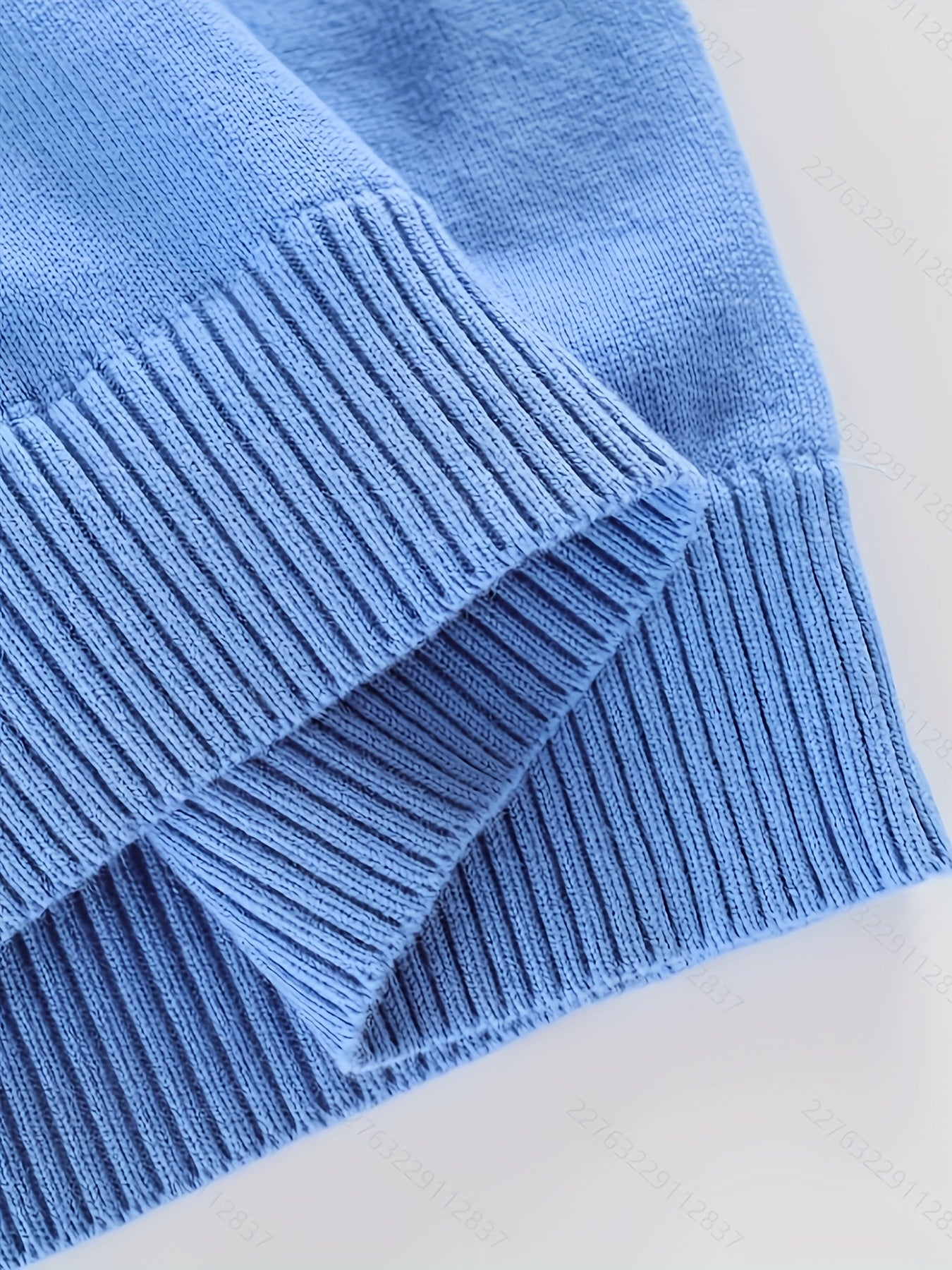 Boys' Cotton-Blend Knit Sweater - Casual Round Neck Pullover for Fall/Winter - Hiccupzz