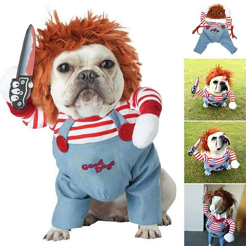 Halloween Pet Costume Pet Dog Funny Clothes Adjustable Dog Cosplay Costume Scary Costume Party Gatherings - Hiccupzz