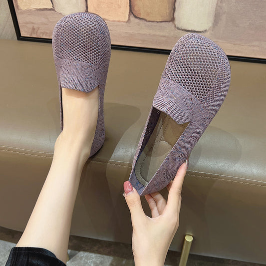 Soft Sole Solid Color Large Toe Casual Shoes - Hiccupzz