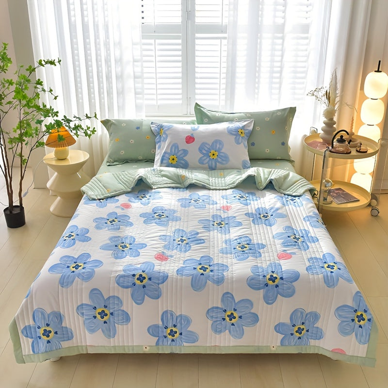 3 Pcs Skin-friendly Summer Cooling Quilt Set, Soft And Comfortable Quilt For All Seasons - Hiccupzz