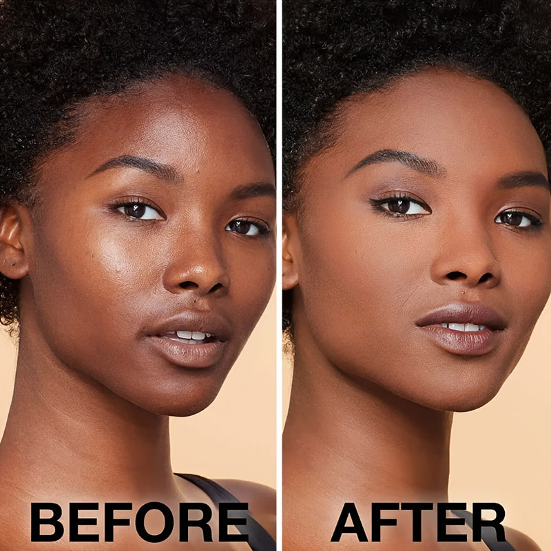 Shine-Free Matte Finishing Powder - Long-lasting & Lightweight Formula for Oil Control and Translucent Setting of Foundation Makeup with Brush Included - Hiccupzz