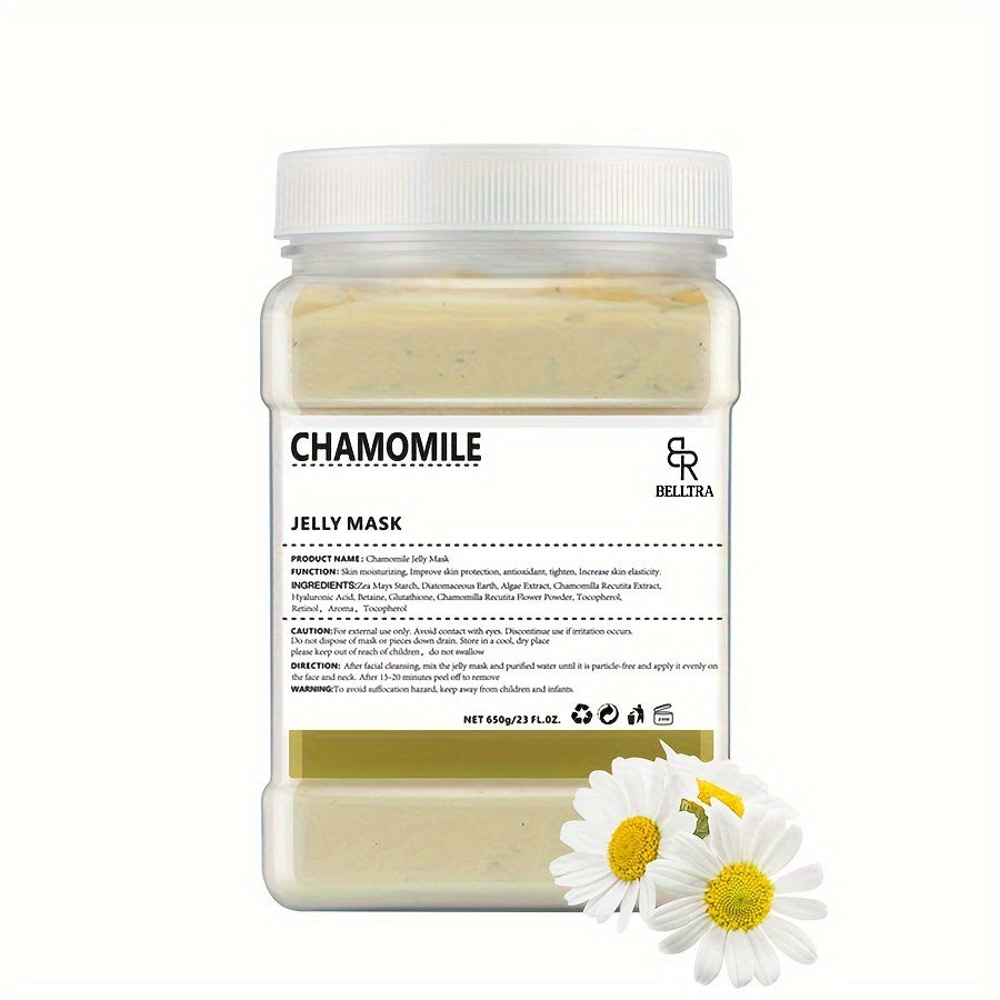 Rose Petal Jelly Facial Mask Powder - Hyaluronic Acid, Collagen, Alcohol-Free, Unscented Cleansing Gel Mask for All Skin Types - Peel Off Moisturizing Skincare for Men & Women, 23 Fl oz Jar (Unisex-Adult) - Hiccupzz