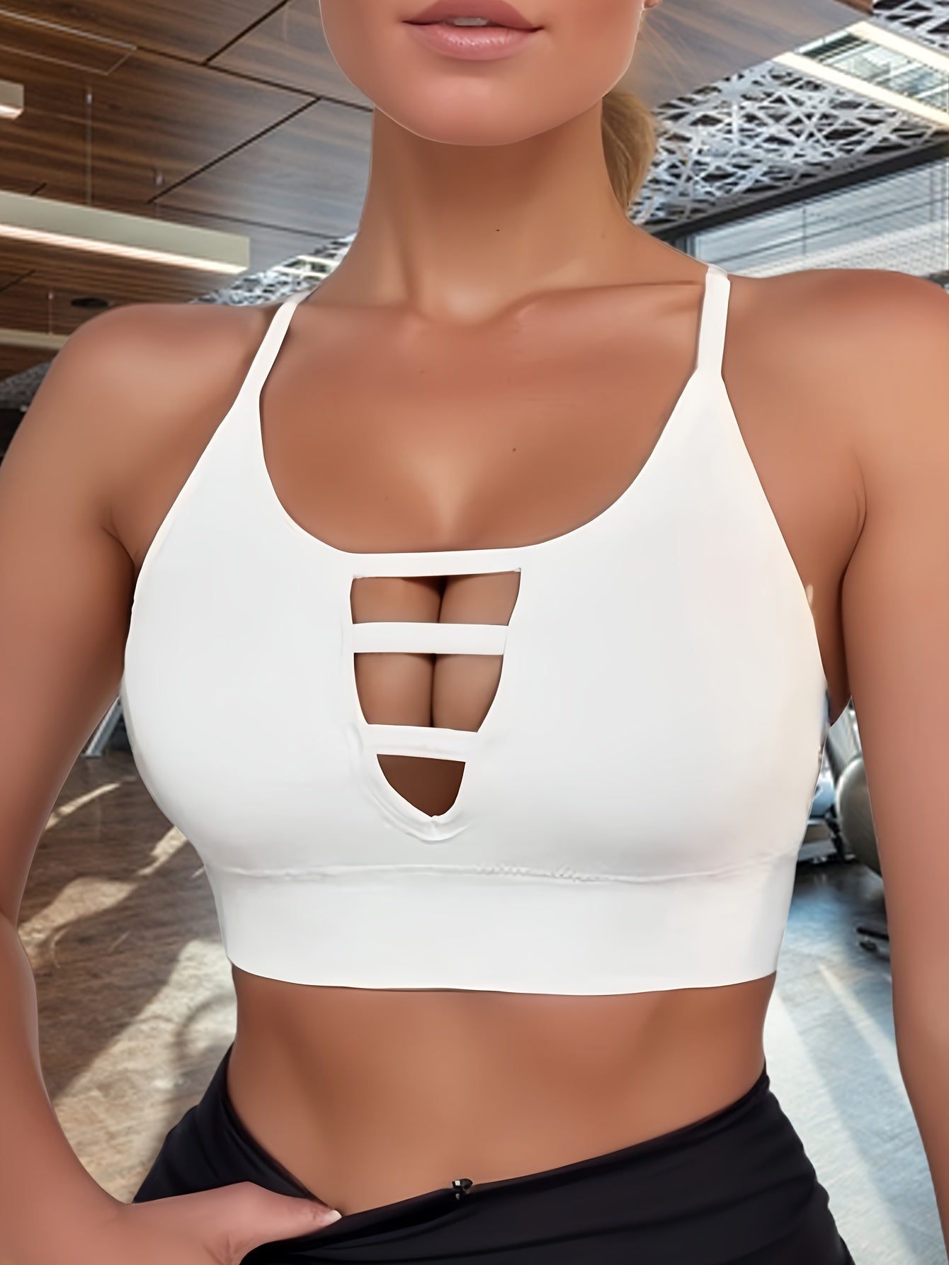 Women's Cut-Out Front High-Elastic Sports Bra - Hiccupzz