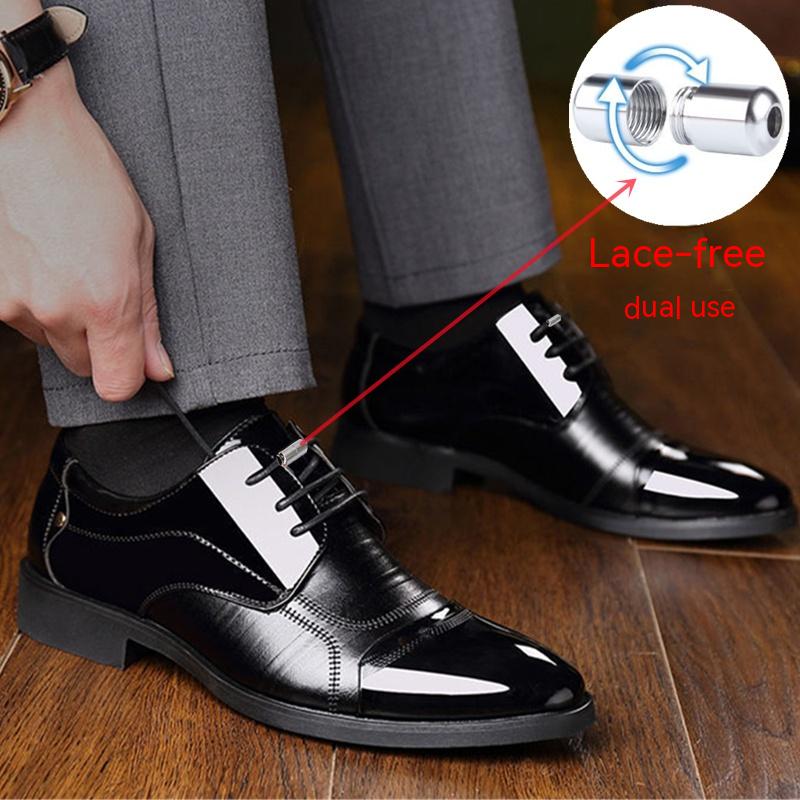 Men's Leather Shoes Casual Photo Increase - Hiccupzz