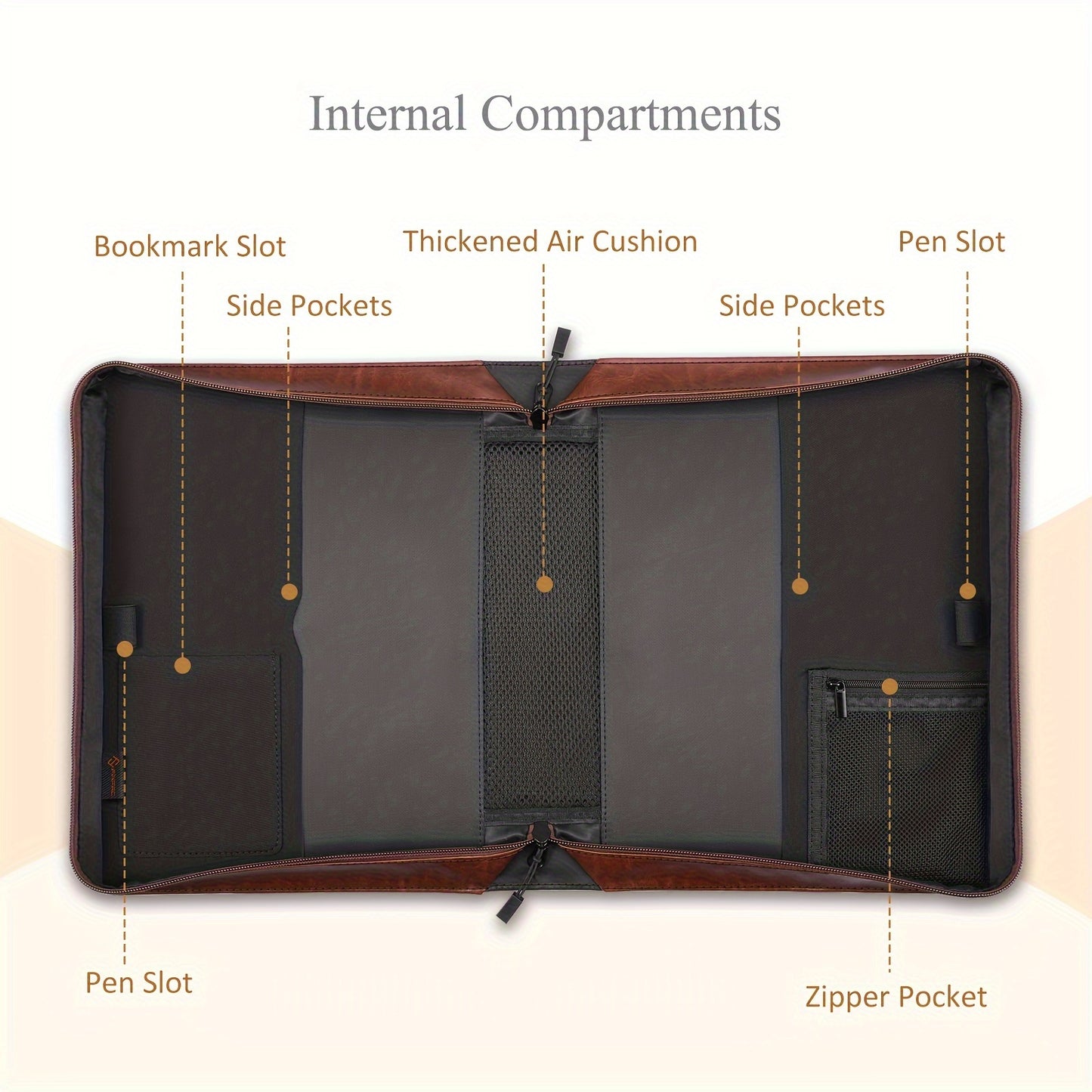 Classic PU Leather Bible Cover with Handle - Hiccupzz