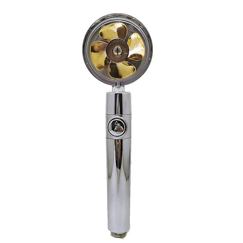 Shower Head Water flow 360 Degrees Rotating With Small Fan ABS Rain High Pressure Spray Nozzle Bathroom Accessories - Hiccupzz