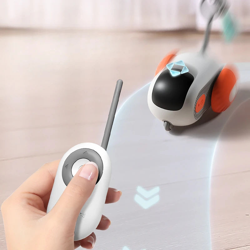 Remote Control Interactive Cat Car Toy USB Charging Chasing Automatic Self-moving Remote Smart Control Car Interactive Cat Toy Pet Products - Hiccupzz