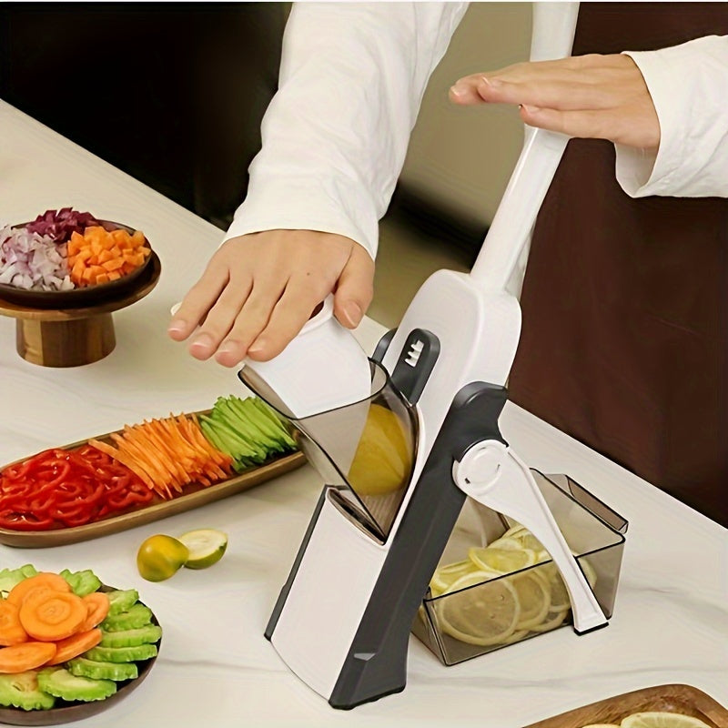 Stainless Steel Mandoline Slicer - Manual Veg Chopper - Hiccupzz