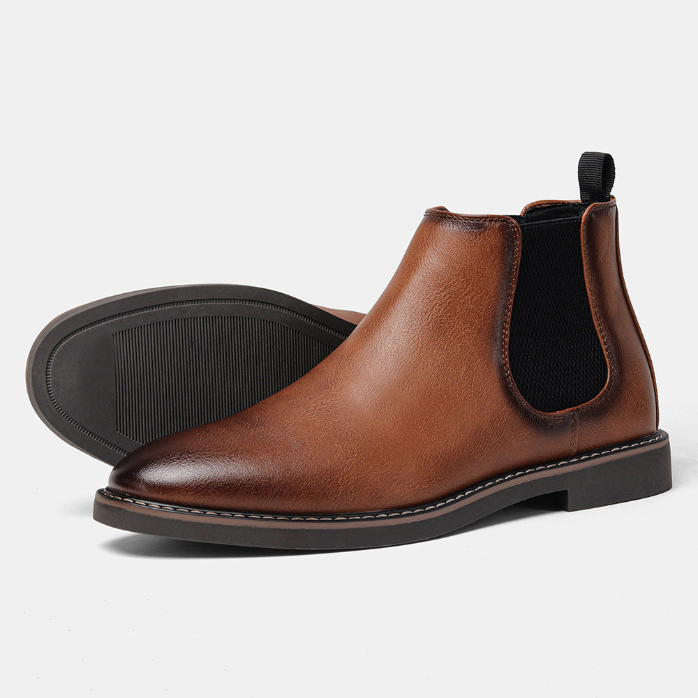 Men's Fashion Retro Cowhide Boots - Hiccupzz
