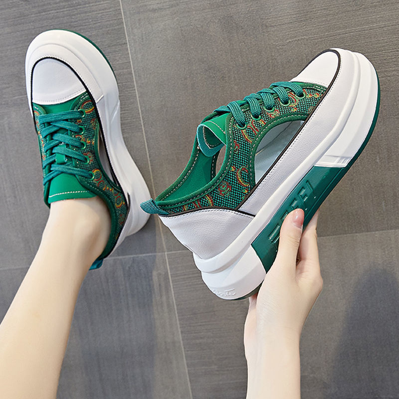 Women's Casual Canvas Shoes With Thick Soles - Hiccupzz