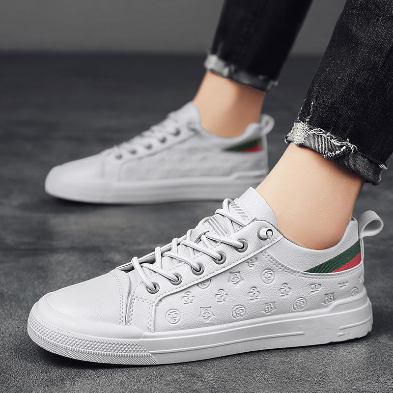 Printed Casual Leather Top Casual Shoes - Hiccupzz