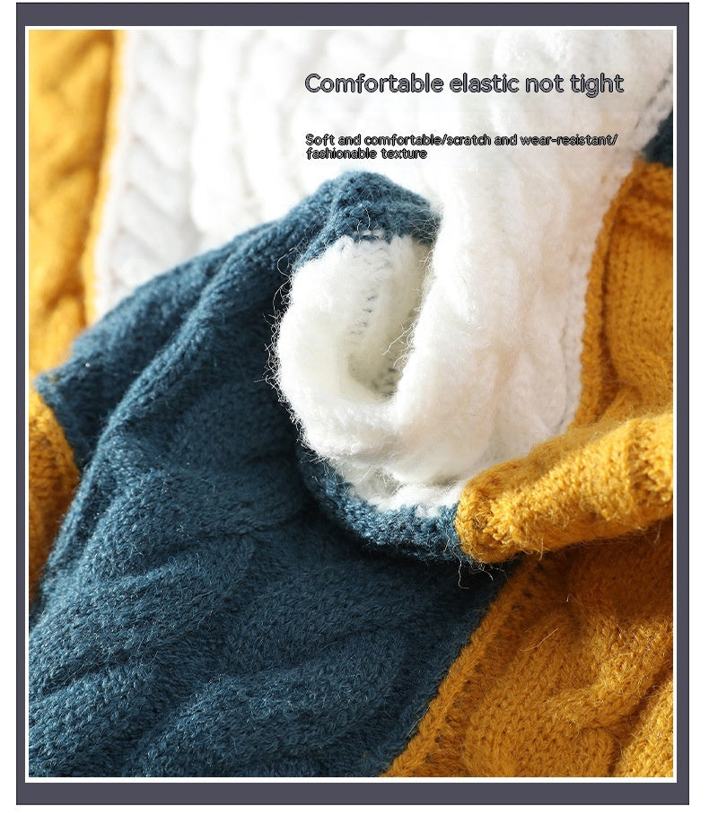 Couple Wear Turtleneck Pullover Thick Sweater Soft Warm Pure Cashmere Simple Bottoming Shirt - Hiccupzz