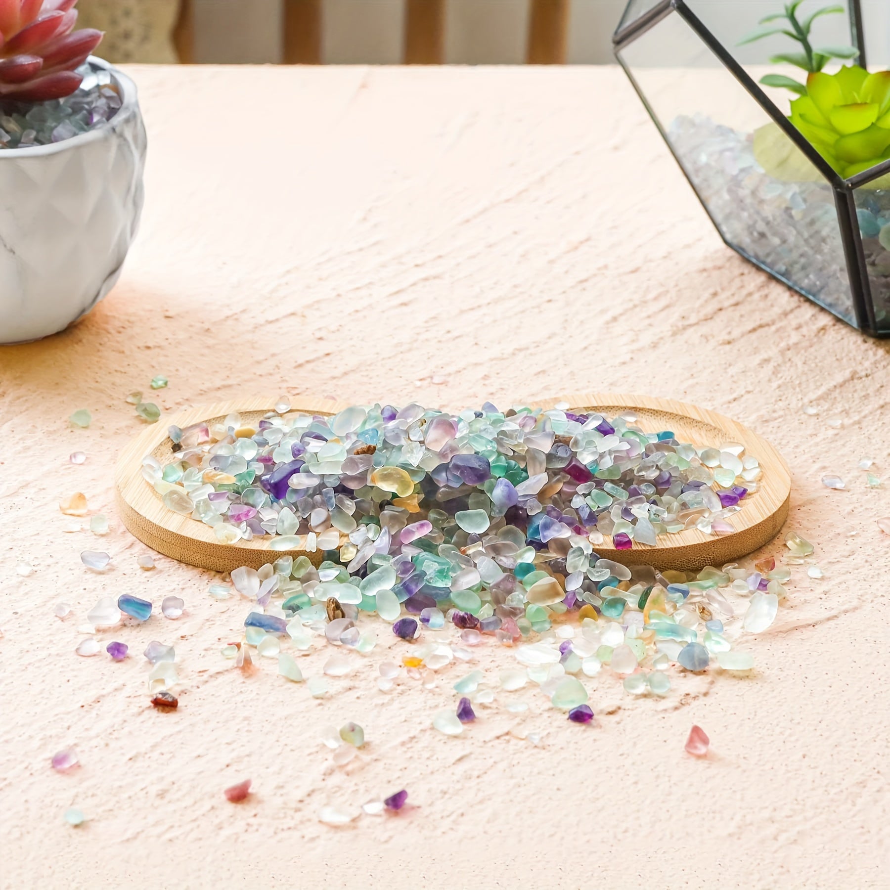 Fluorite Crystal Chips: Polished Stones for Decor & Aquarium (0.02 - 1 lb) - Hiccupzz
