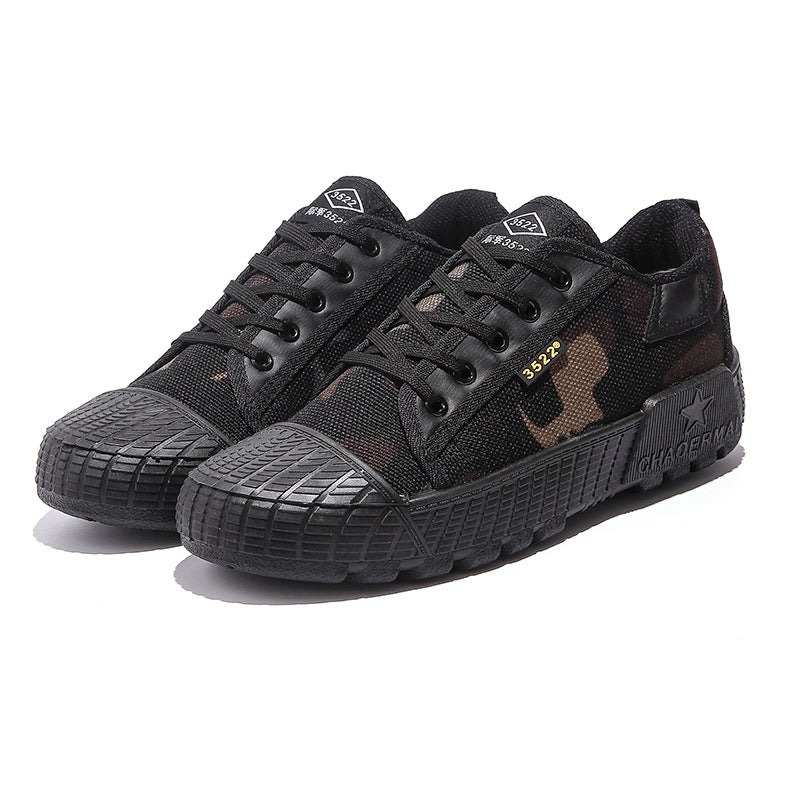 Men's Construction Site Labor Shoes, Wear-resistant And Breathable Canvas - Hiccupzz