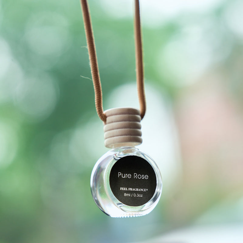 Puer Rose - 8ml Car Air Freshener Automotive Scents. Car Air Freshener with 30-Day Long-Lasting Fragrance. Hanging Diffuser Bottles Remove Auto Odor. Home Deodorizer. (1, 2, 4 Bottles) - Hiccupzz