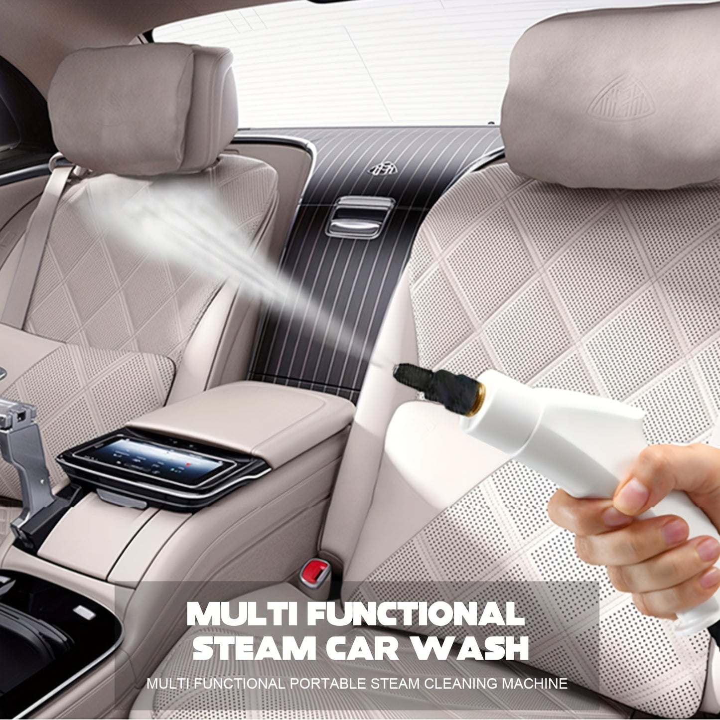2500W Powerful Handheld Steam Cleaner for Multi-Surface Cleaning: Floors, Cars, Kitchen, Bathroom, and More - Hiccupzz