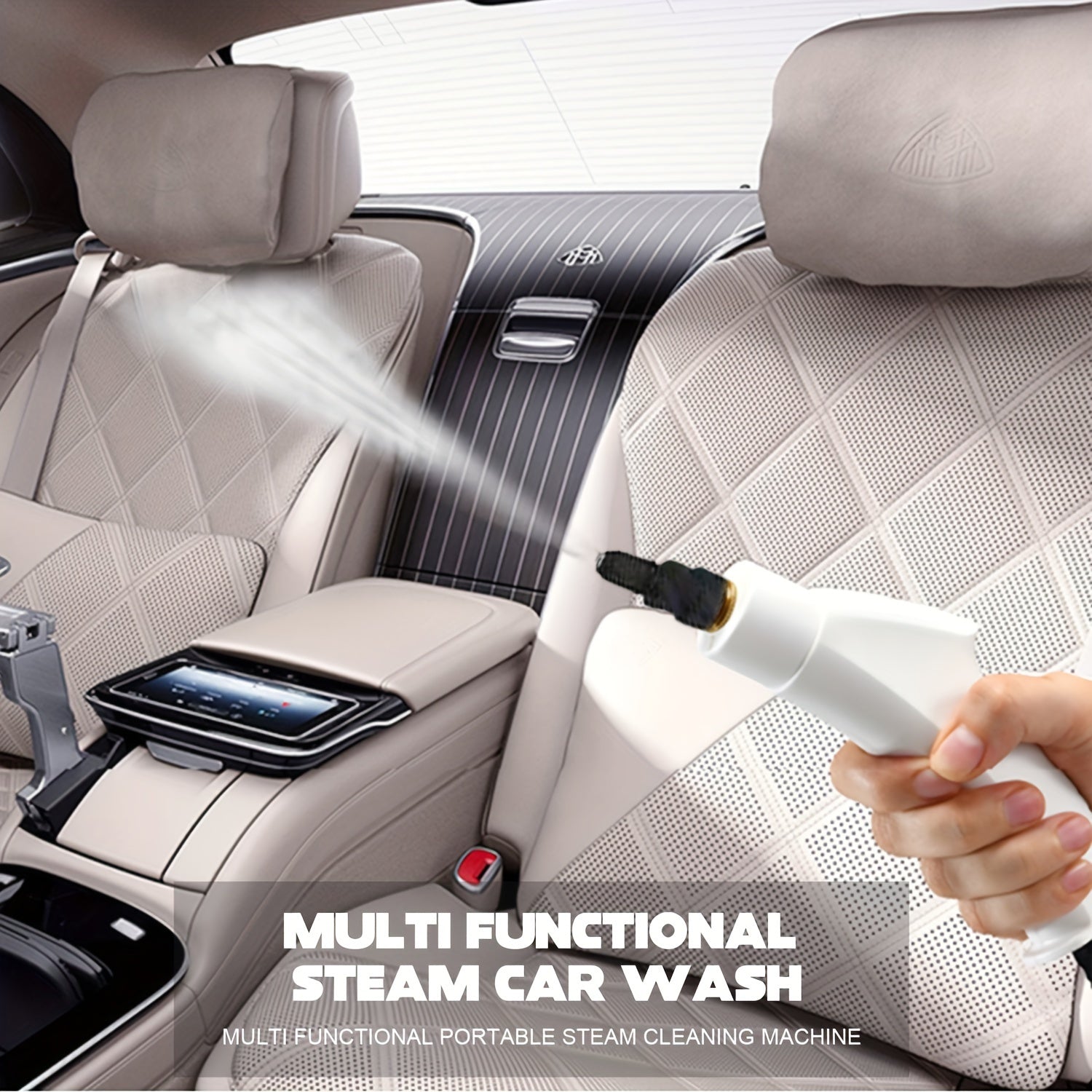 2500W Powerful Handheld Steam Cleaner for Multi-Surface Cleaning: Floors, Cars, Kitchen, Bathroom, and More - Hiccupzz