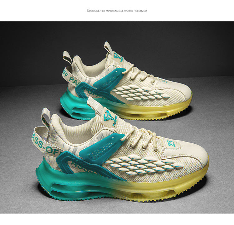 Men's Mesh Leisure Running Shoes Air Cushion Daddy Tide Shoes - Hiccupzz