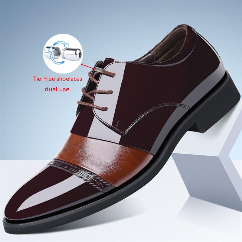Men's Leather Shoes Casual Photo Increase - Hiccupzz