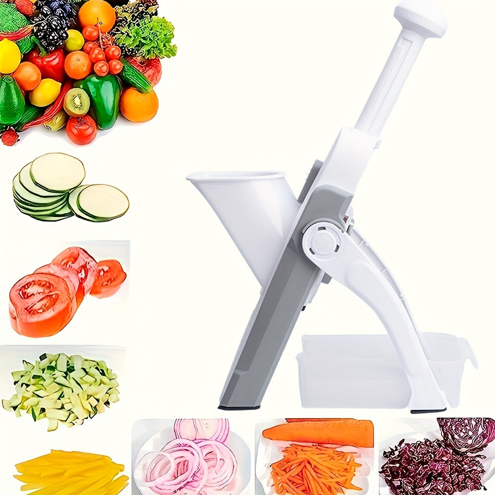 Stainless Steel Mandoline Slicer - Manual Veg Chopper - Hiccupzz