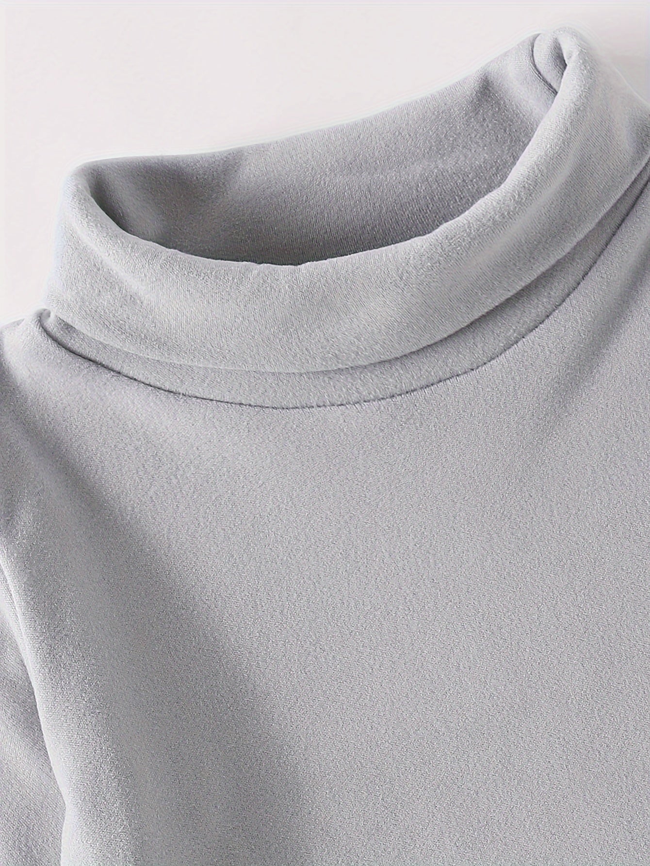3 Pcs Boys' Fleece-Lined Turtleneck Sweaters - Soft, Warm Knit Pullovers for Fall/Winter - Hiccupzz