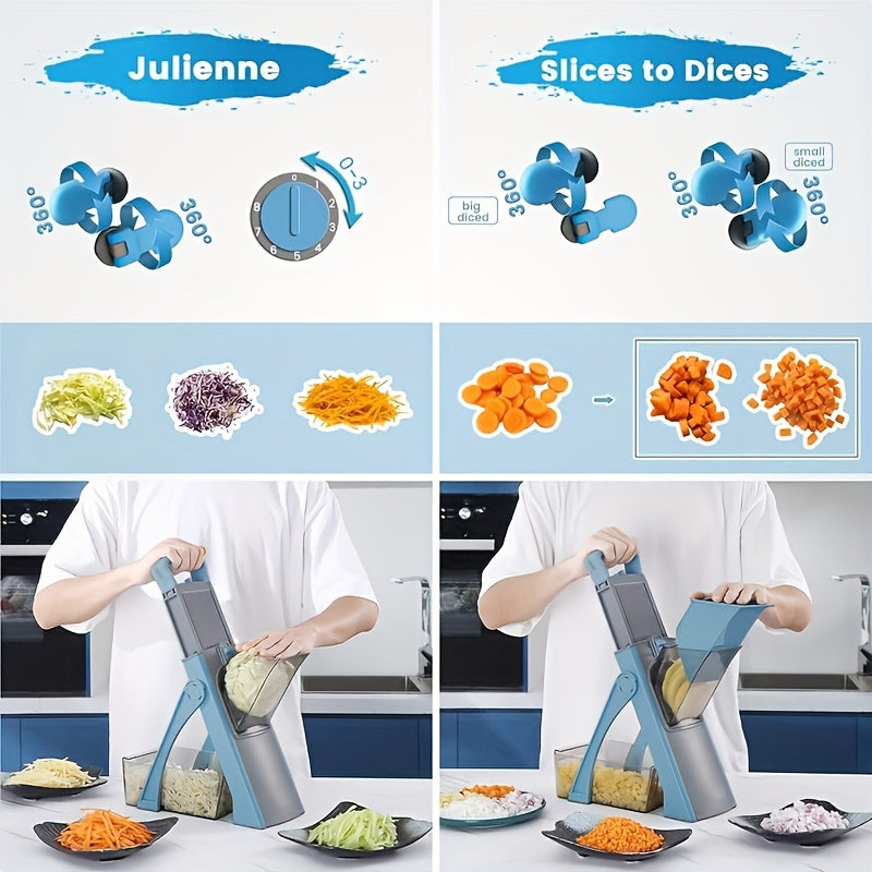 Vegetable Slicer & Food Grater Set – Manual Kitchen Tool - Hiccupzz