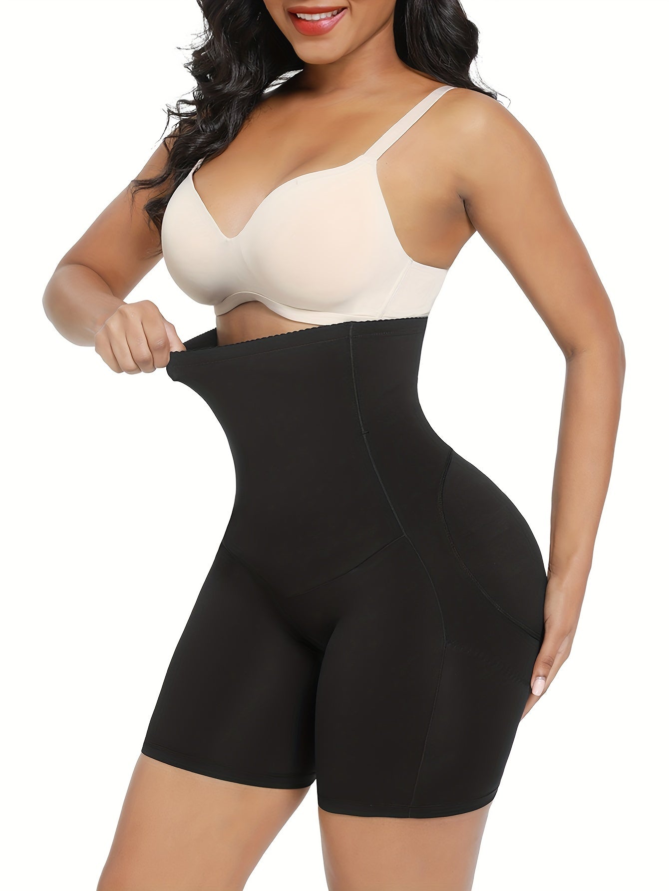 Wholesale High Waisted Slimming Belly Shaper Shorts Butt Lifter With 2 Steel Bones - Hiccupzz