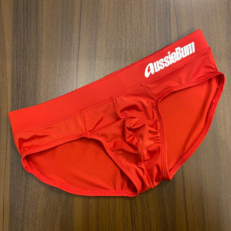 Men's Triangle Milk Silk Low Waist Elastic Three-dimensional Comfortable Underwear - Hiccupzz