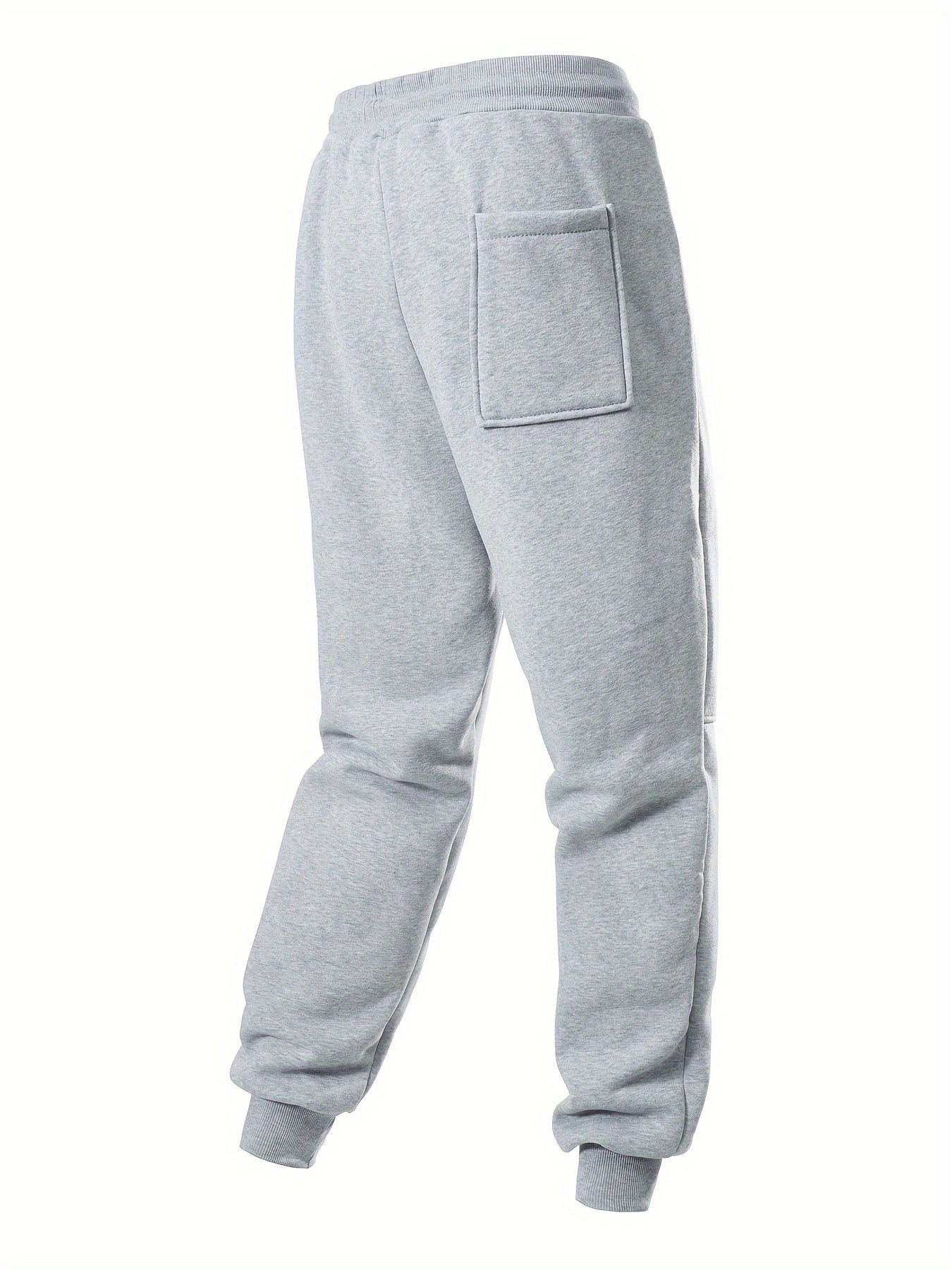 3-Pack Men's Solid Color Drawstring Joggers, Casual Sport Pants with Pockets - Hiccupzz