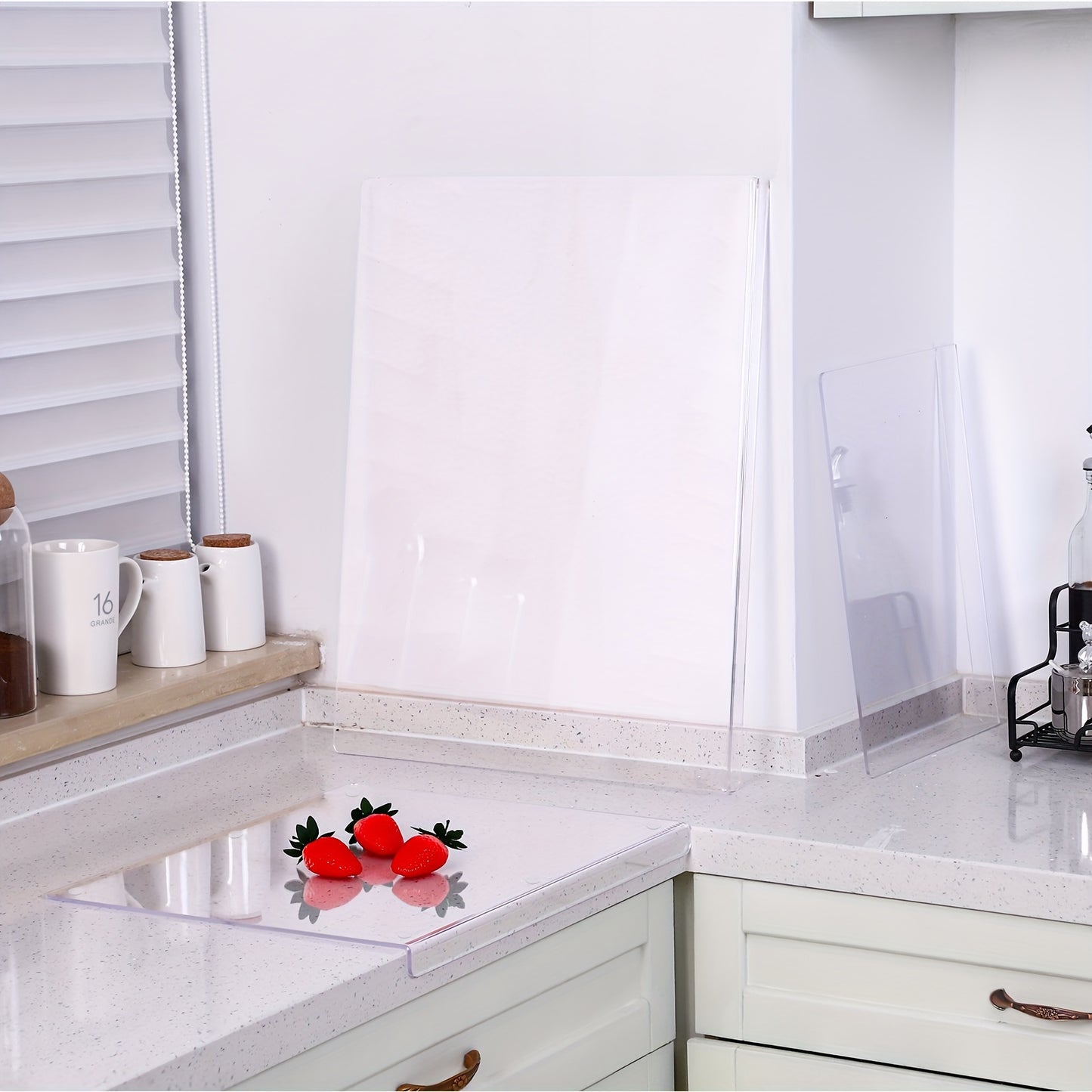 3 Pieces Acrylic Cutting Board for Kitchen Counter Non Slip - Hiccupzz