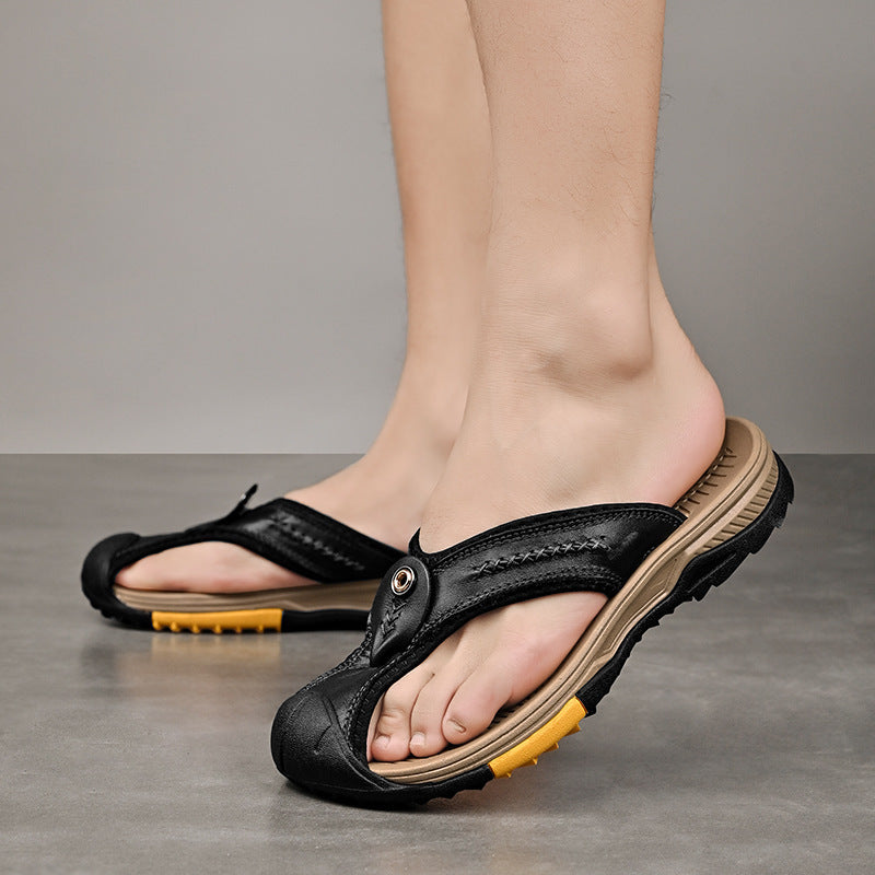 Fashionable Personalized Clip Men's Slippers - Hiccupzz