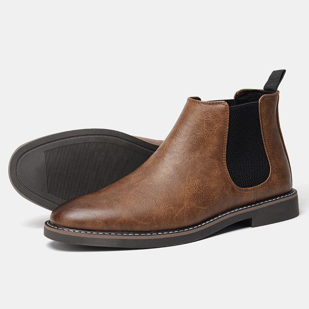 Men's Fashion Retro Cowhide Boots - Hiccupzz