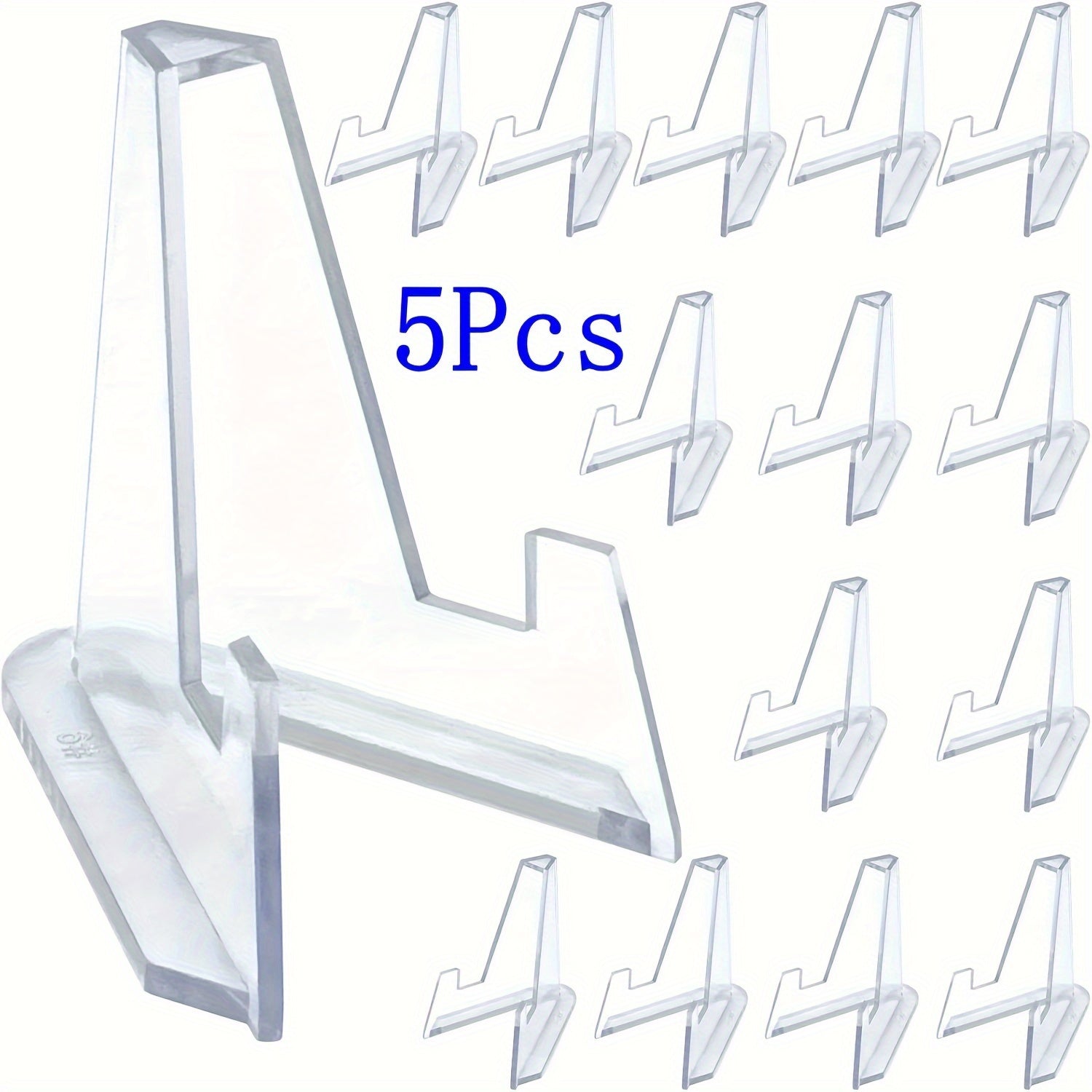 Acrylic Easel Stands: Clear Mini Coin Display Holders (2/5/10/20/40 pcs) for Air-Tite Coins, Pocket Watches, Capsules, and Medals (2.16 Inch Tall) - Hiccupzz